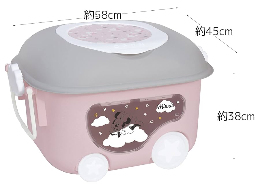 Amazon.co.jp: 錦化成 ミニーマウス おもちゃ箱 窓付き PBE-clo